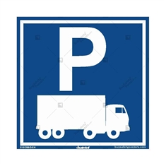 Truck Parking Sign- Square