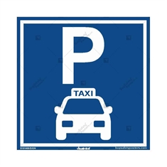 Taxi Parking Sign- Square