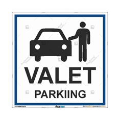 Valet Parking Sign- Square