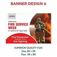 Fire Prevention is better than Fire Fighting - Fire Service Banner - Buysafetyposters.com
