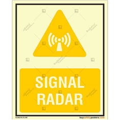 Signal Radar Glow Sign in Portrait