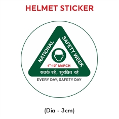National Safety Week Logo Helmet Sticker 