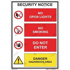 Security-Purpose-Warning-Signage in Portrait