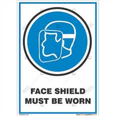 Wear-Face-Shield-Display-Sign in Portrait