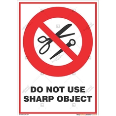 Sharp-Objects-Prohibited-Sign in Potrait