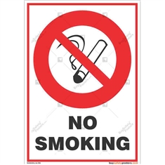 Smoking-Prohibited-Display-Sign in Portrait