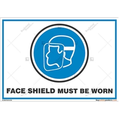 Wear-Face-Shield-Display-Sign in Landscape