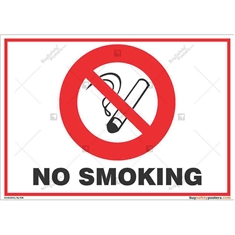 Smoking-Prohibited-Display-Sign in Landscape
