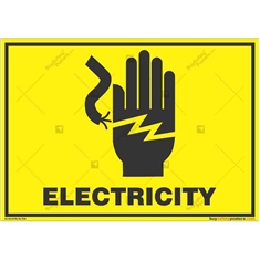 Do-Not-Touch-Electric-Current-Warning-Sign in Landscape