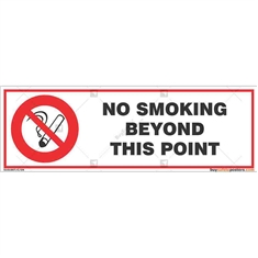 No-Smoking-Signage in Rectangle