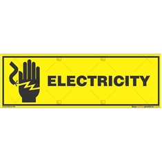 Do-Not-Touch-Electric-Current-Warning-Sign in Rectangle