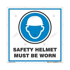 Wear-Safety-Helmet-Display- Sign in Square