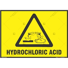 Hydrochloric Acid Sign