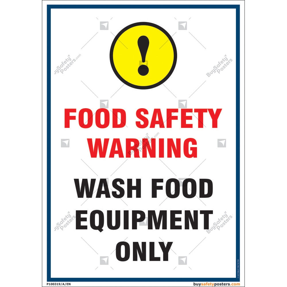 150, 300, 450, 600mm Sticker Variations Here ALL Food Hygiene Safety Signs 