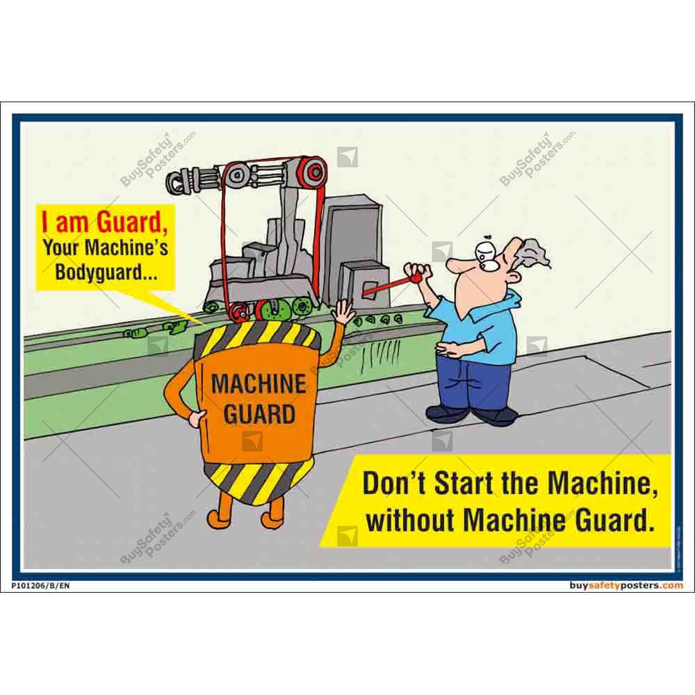 A Step By Step Guide To Machine Safety Poster Machine