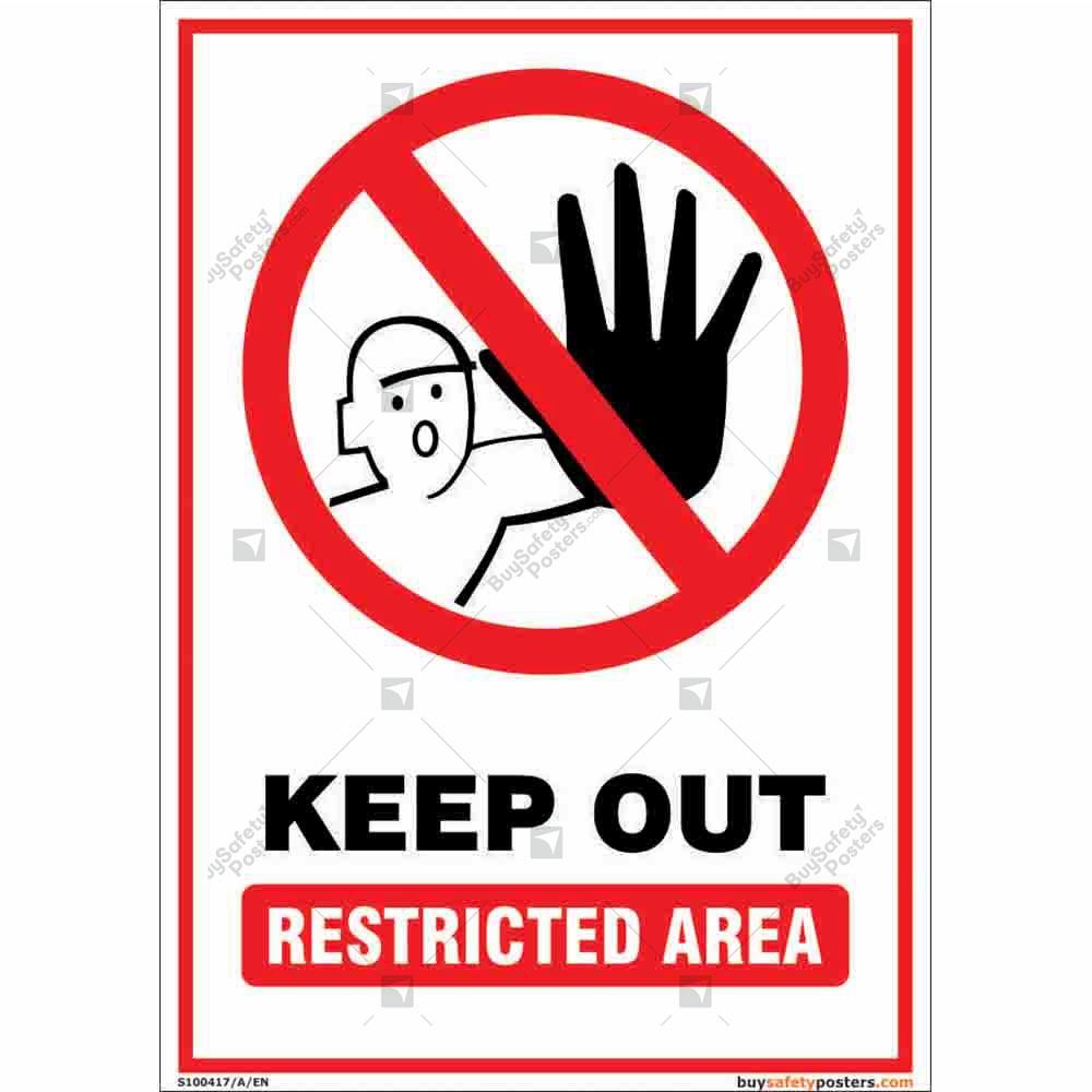 Restricted Area Sign Board