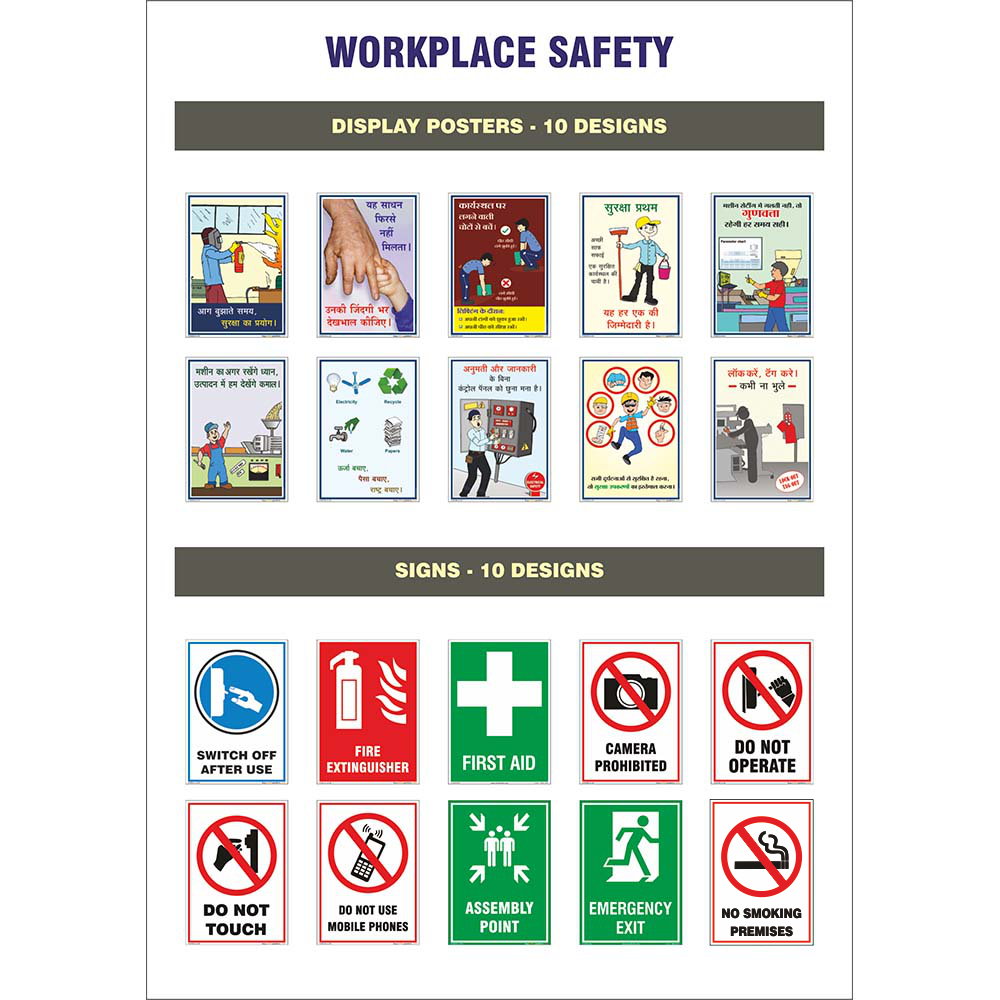Fire Action Health Safety Sign – Workplace Office Poster/Sticker, A3 Or A4, UK
