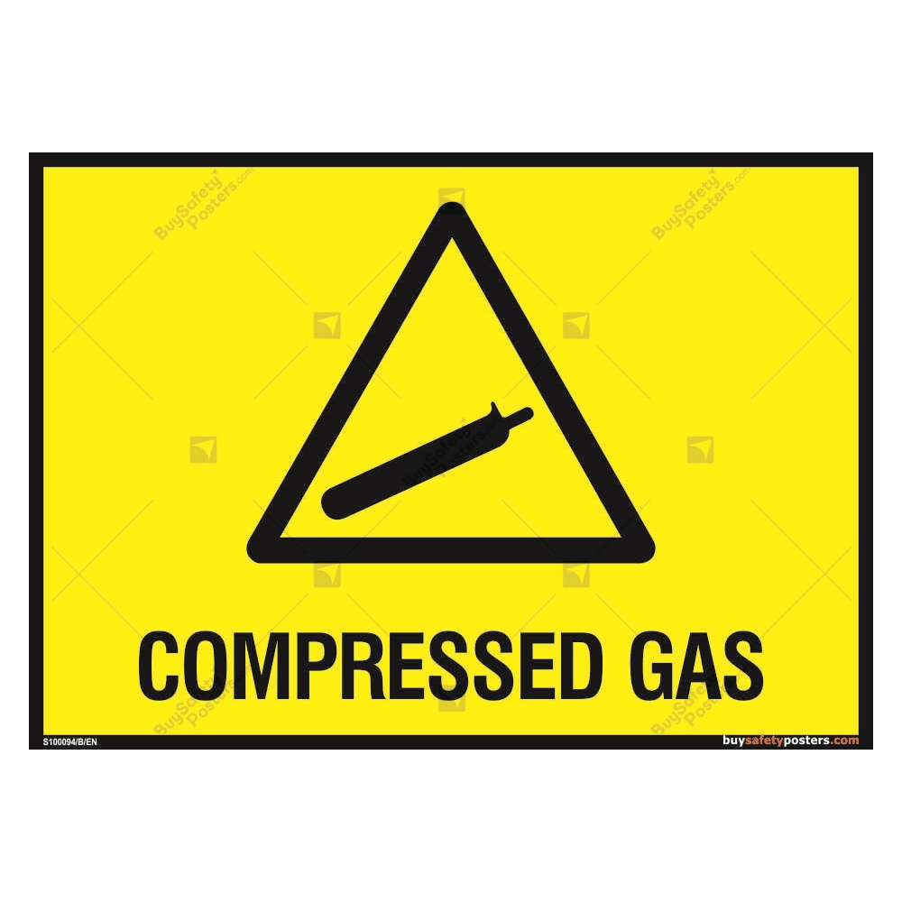 Compressed Gas Symbol Labels - Danger & Warning Labels - View #13