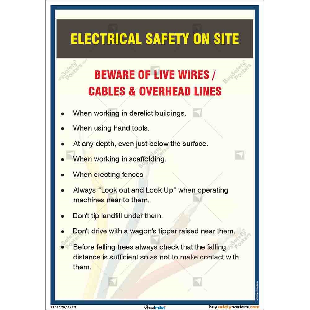 For Extension Cord Safety - Workplace Safety Training Poster