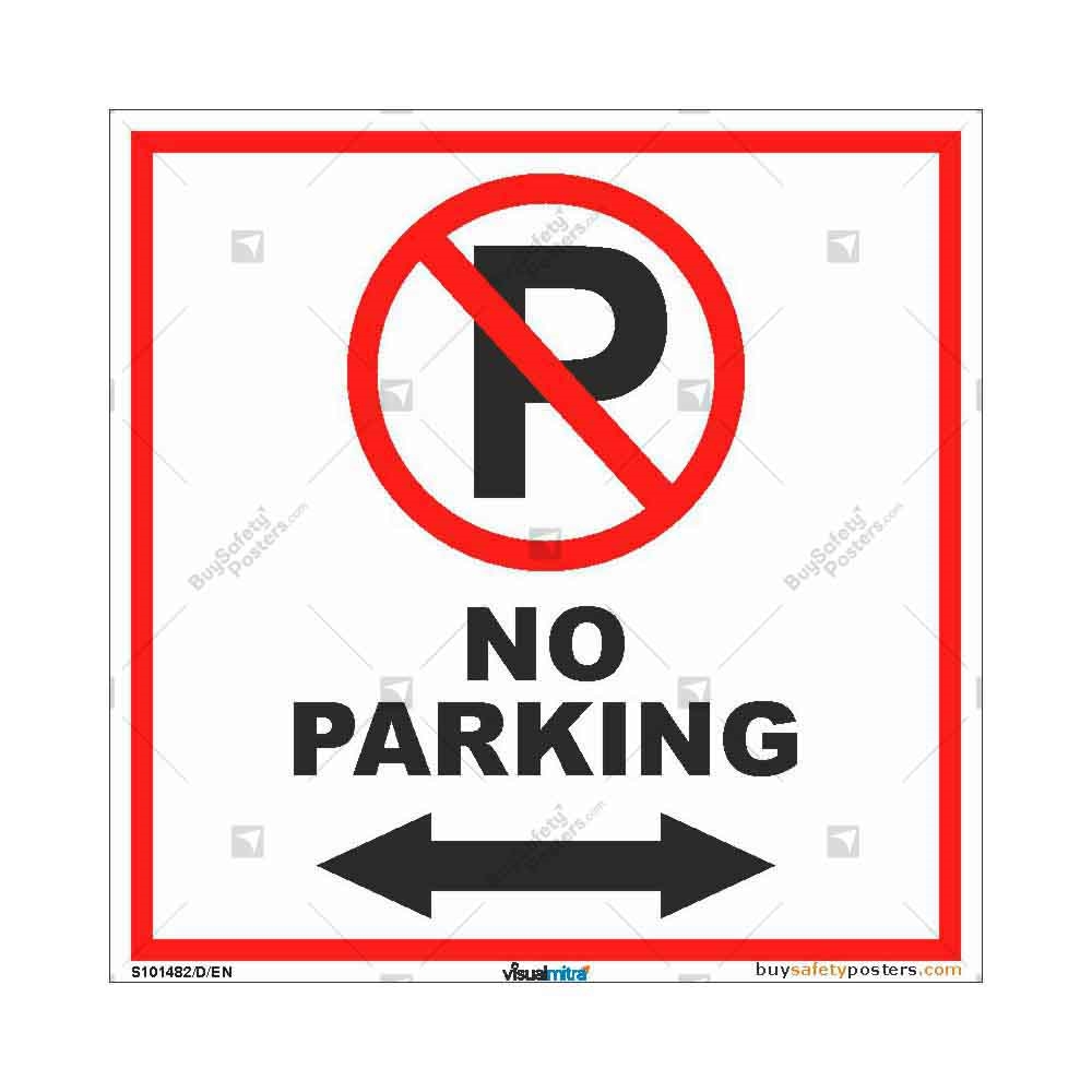 No Parking Area Sign