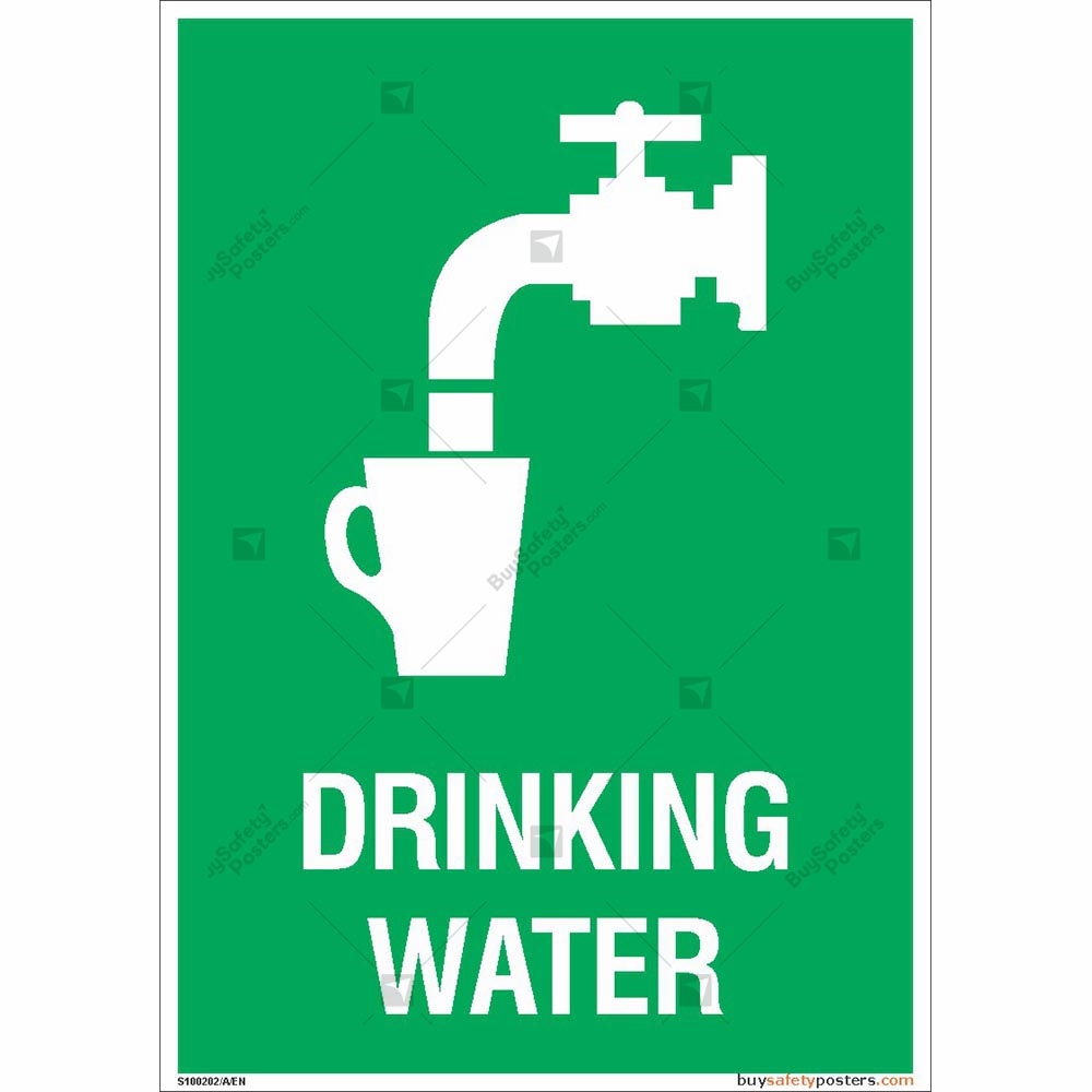 Drinking Water Signs in Portrait