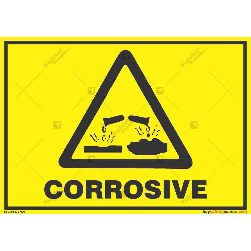 Corrosive Hazard Sign